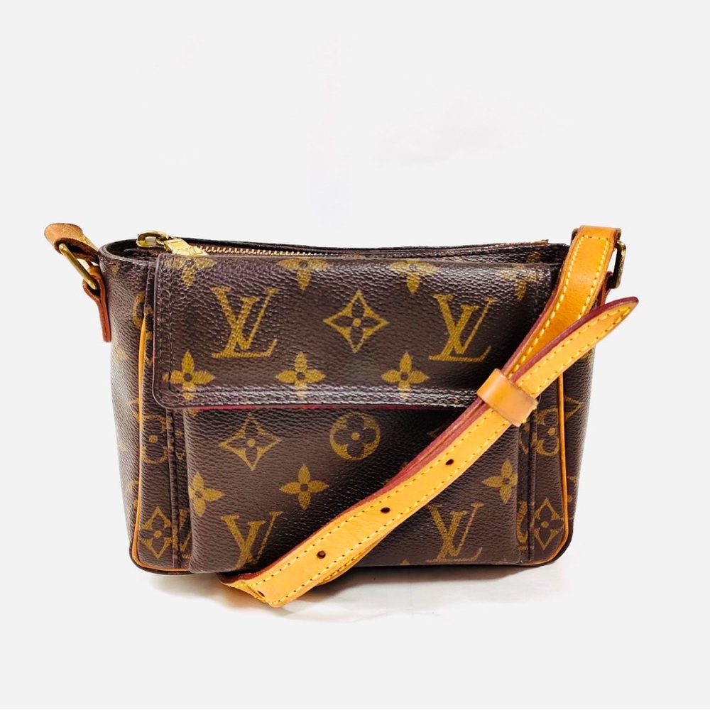 Authentic Louis Vuitton Monogram Vivacite PM Brown Shoulder Bag